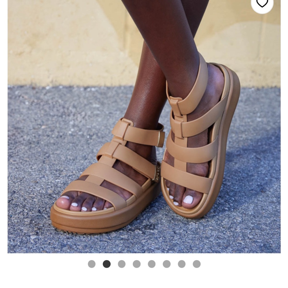 CROCS Tan Sandals Comfortable Versatile Design